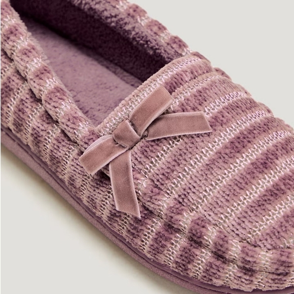 Pink Velour Full Slippers - Picture 5 of 7